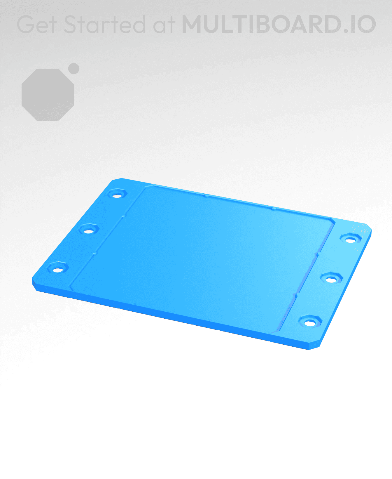 4x3 - Plain - Stacking Plate 3d model