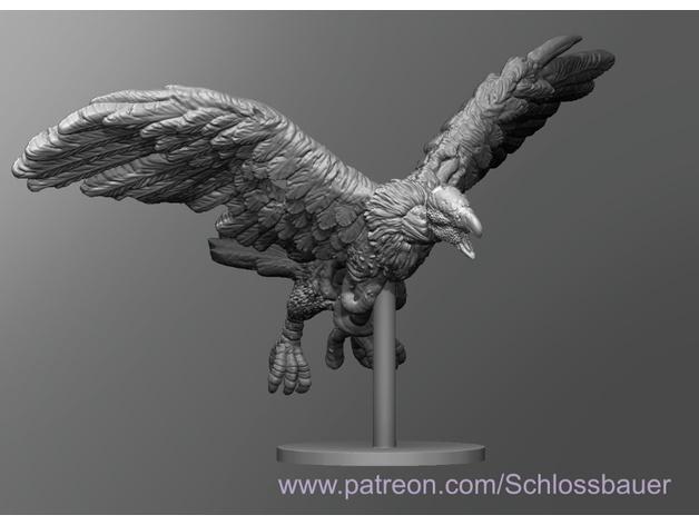 Zombie Giant Vulture 3d model