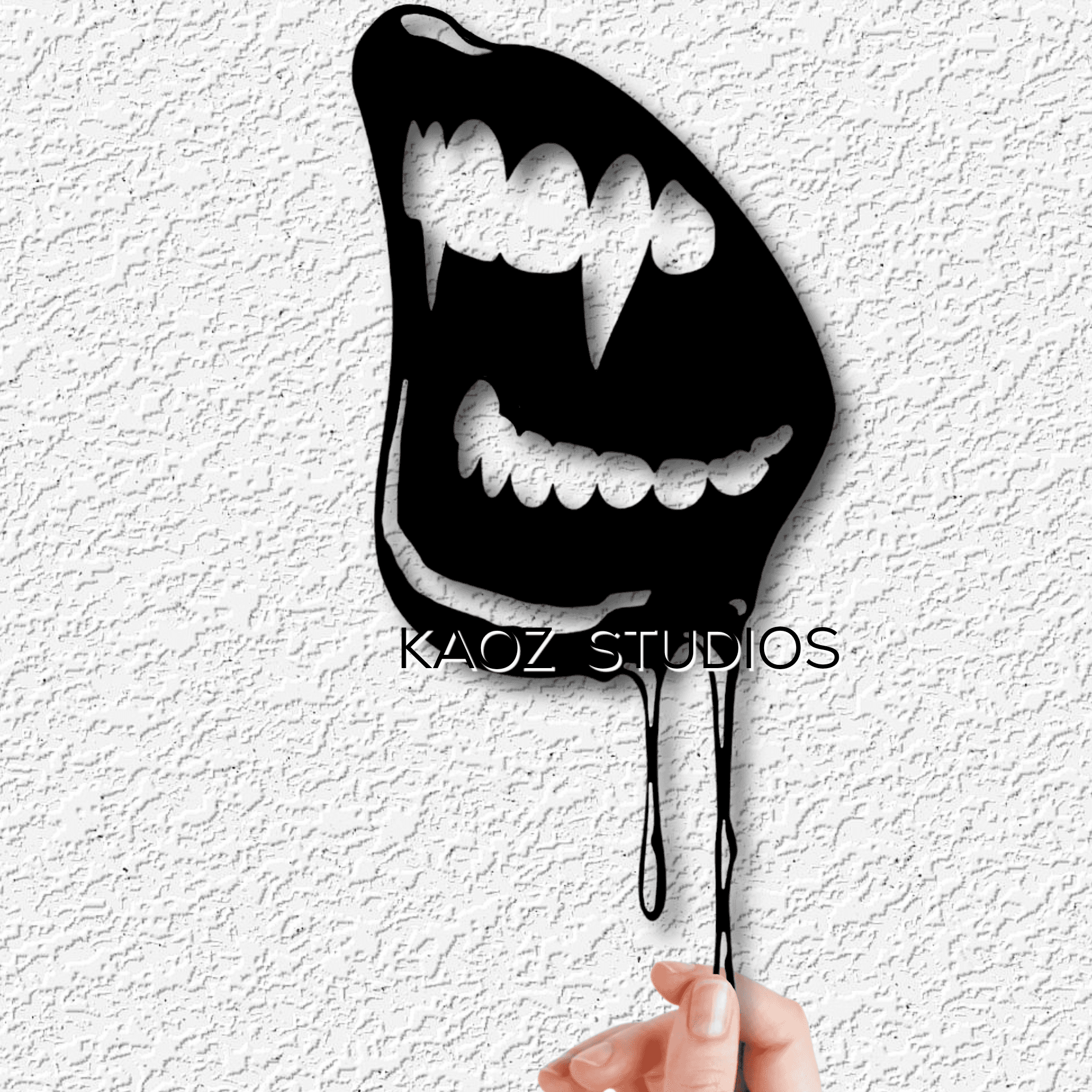 vampire fangs wall art halloween decor 3d model