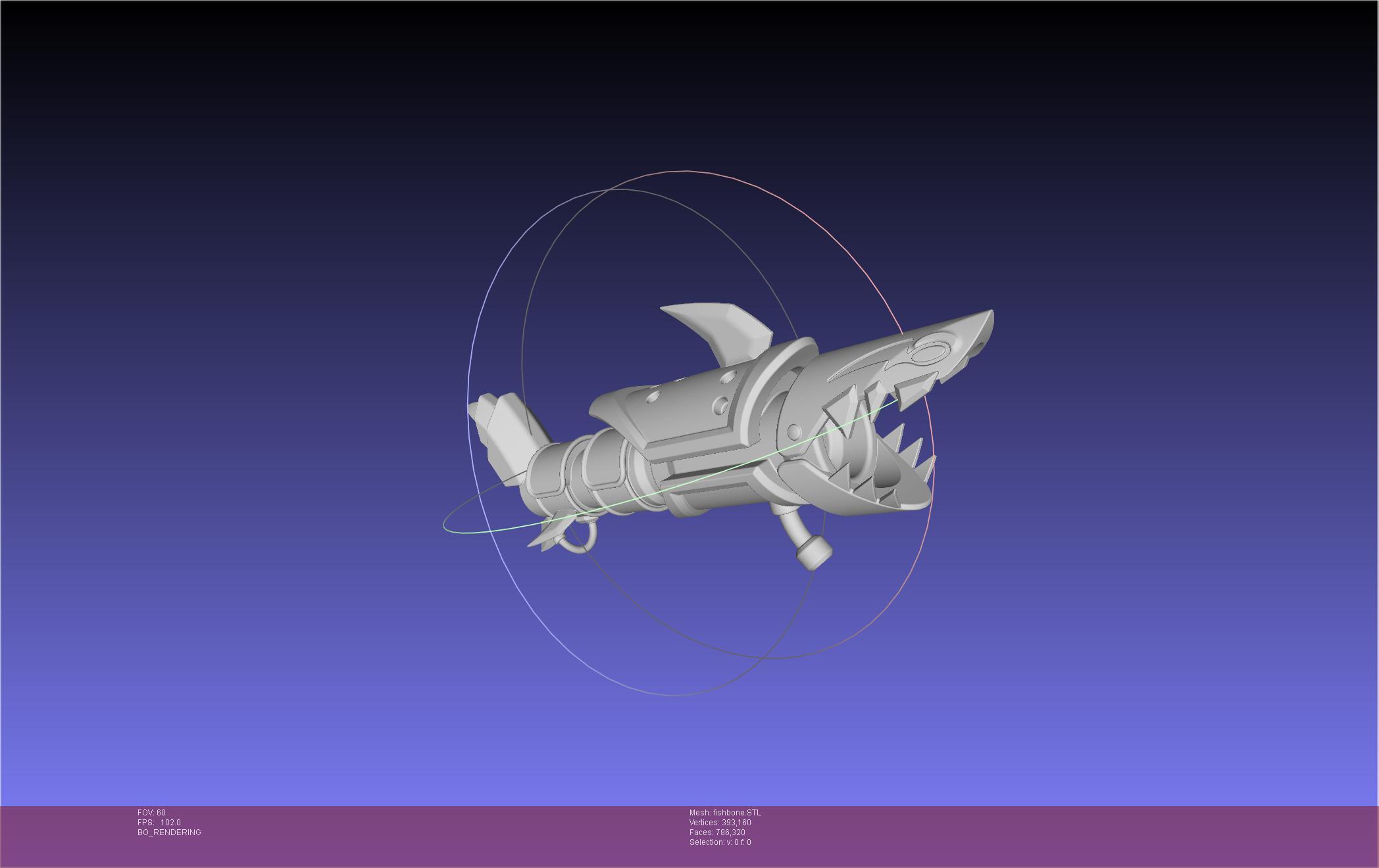 League Of Legends Jinx Fishbone Printable Assembly 3d model