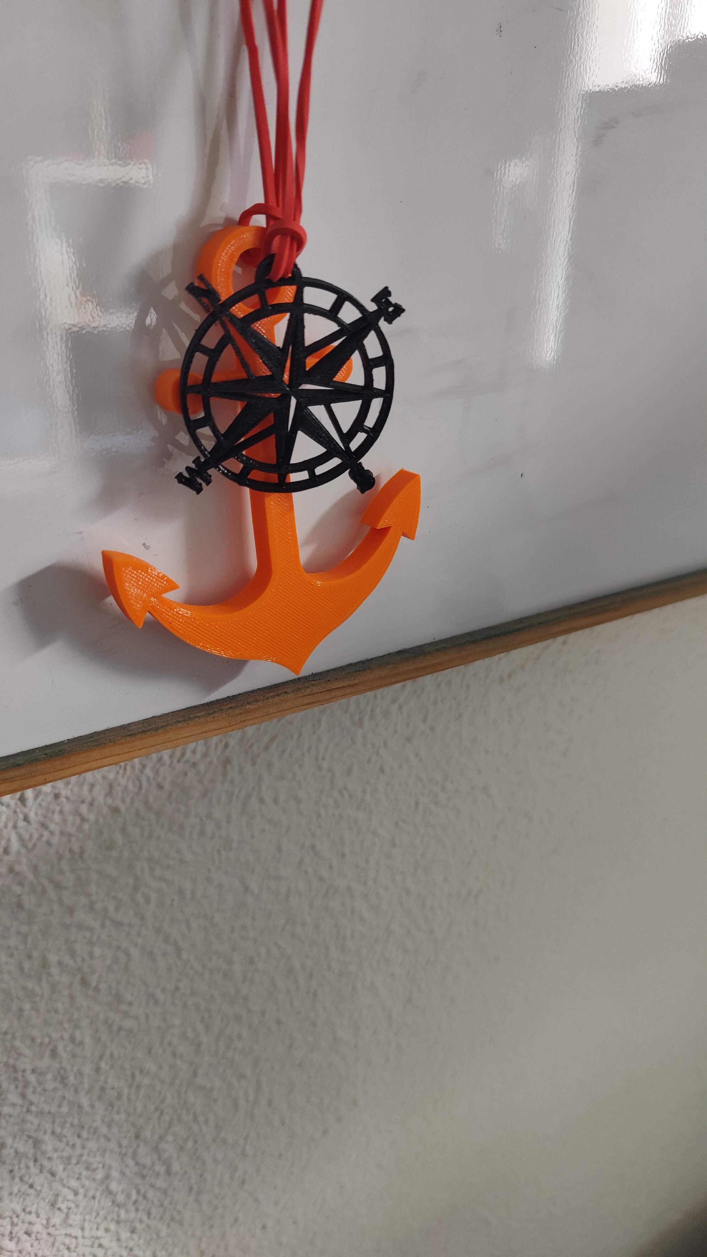 Compass kaychain 3d model