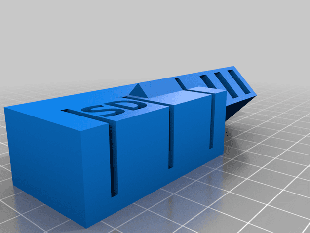 USB and SD card holder. 3d model