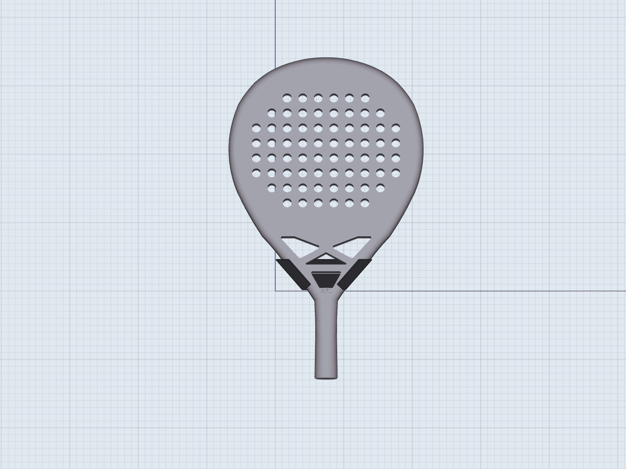 Padel racket holder 3d model