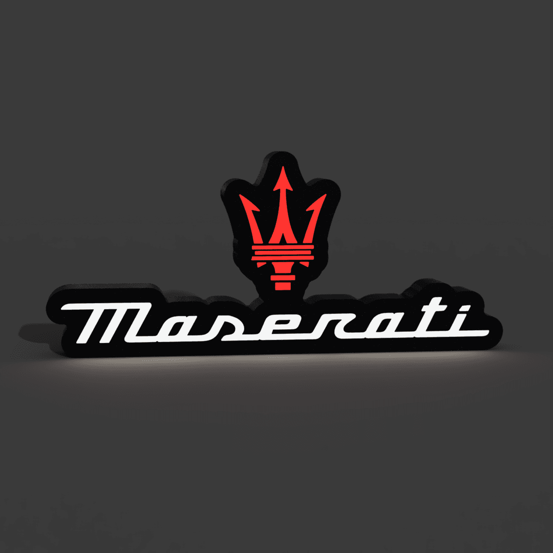 Maserati Lightbox LED Lamp 3d model