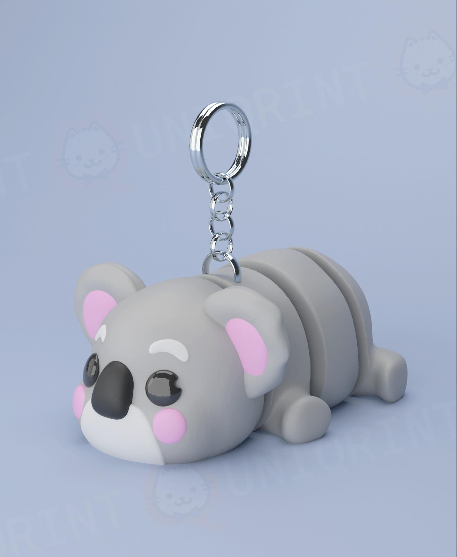 Flexi Koala Keychain (Limited Time Free) 3d model