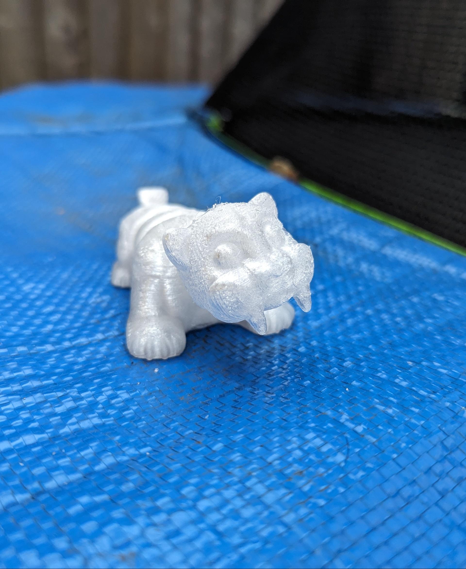 M3D - Flexi Baby Sabertooth Tiger - Brilliant design and head fits on perfectly!! - 3d model