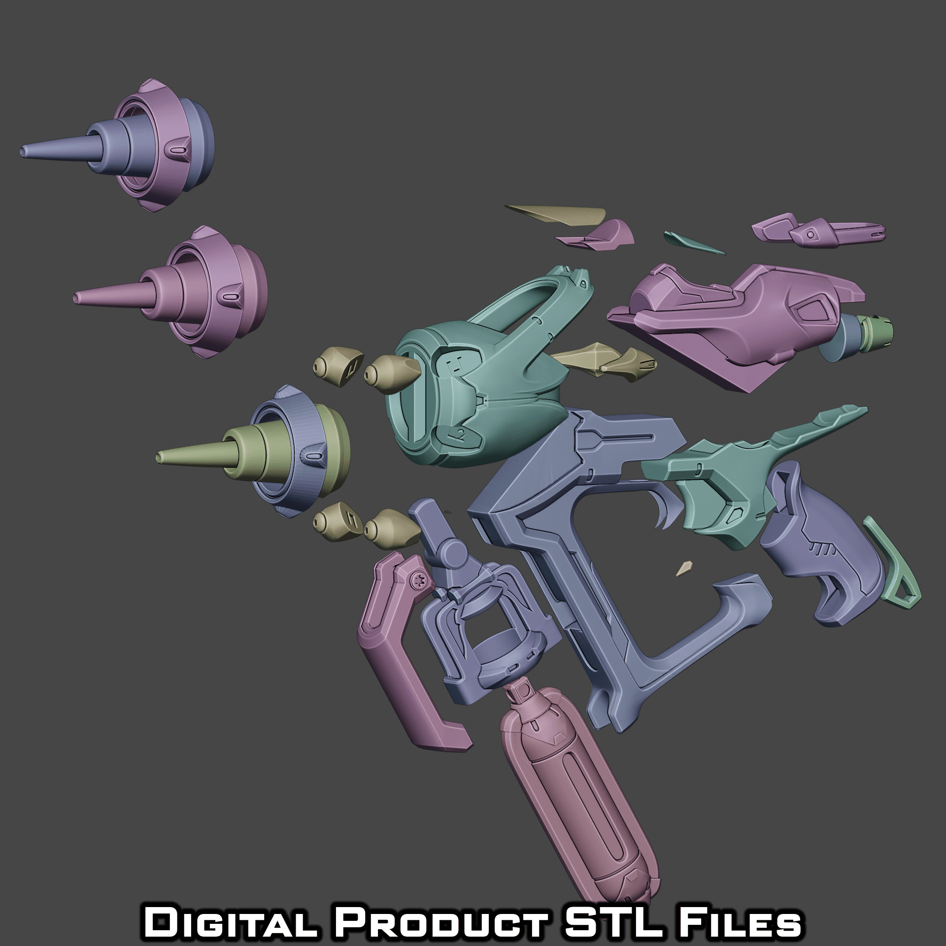 Si Fi Juno Blaster Overwatch 2 3d model