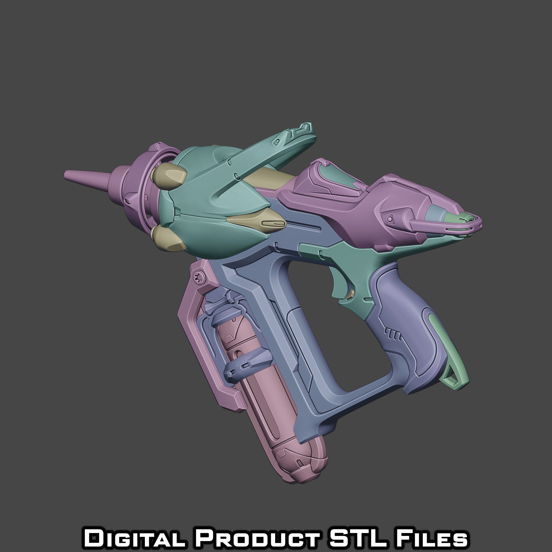 Si Fi Juno Blaster Overwatch 2 3d model