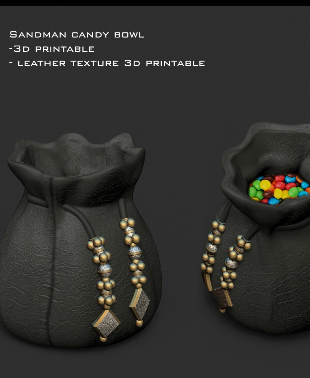 Sandman pouch - candy bowl 3d model