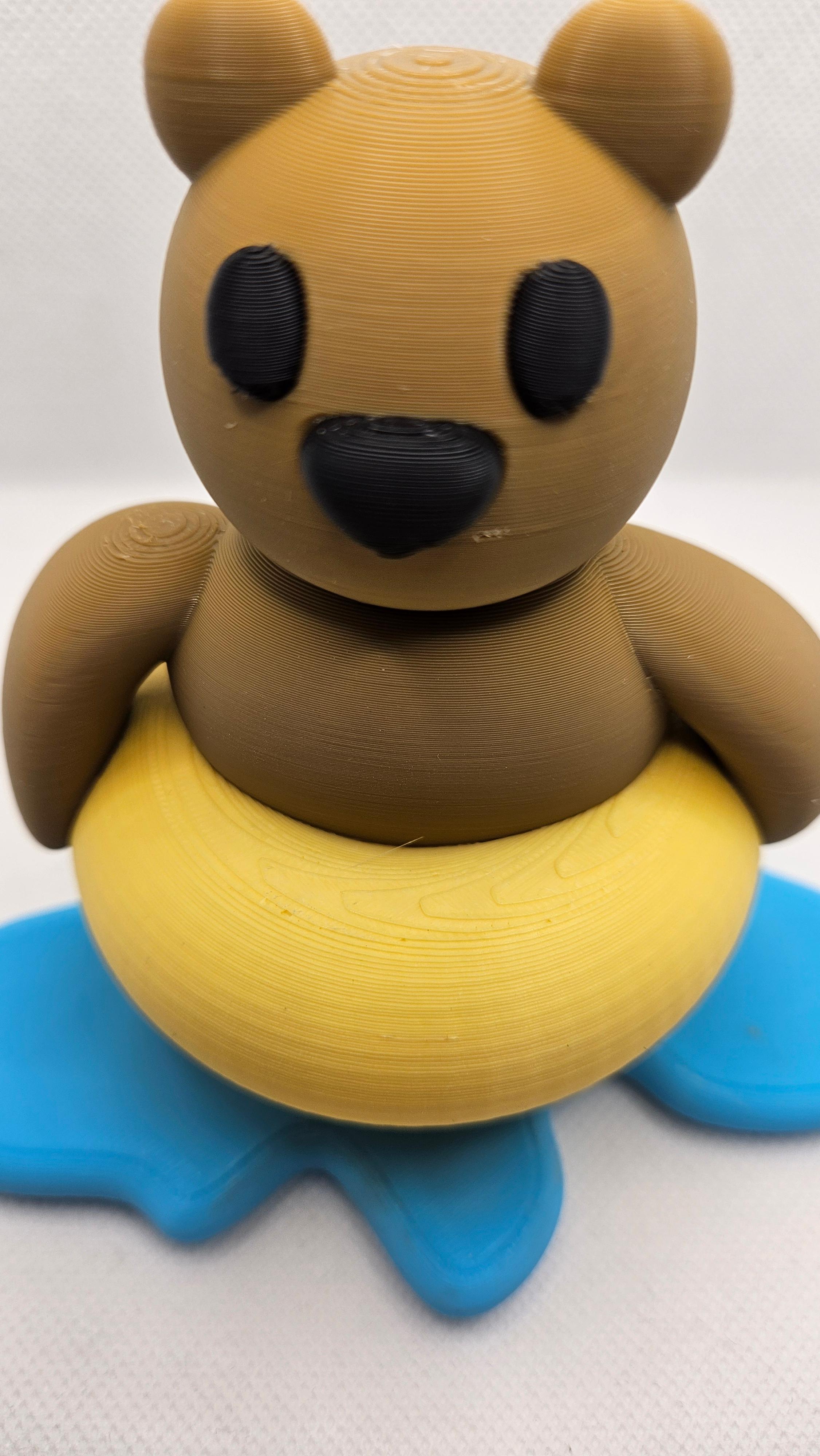 Swim Bear 3d model