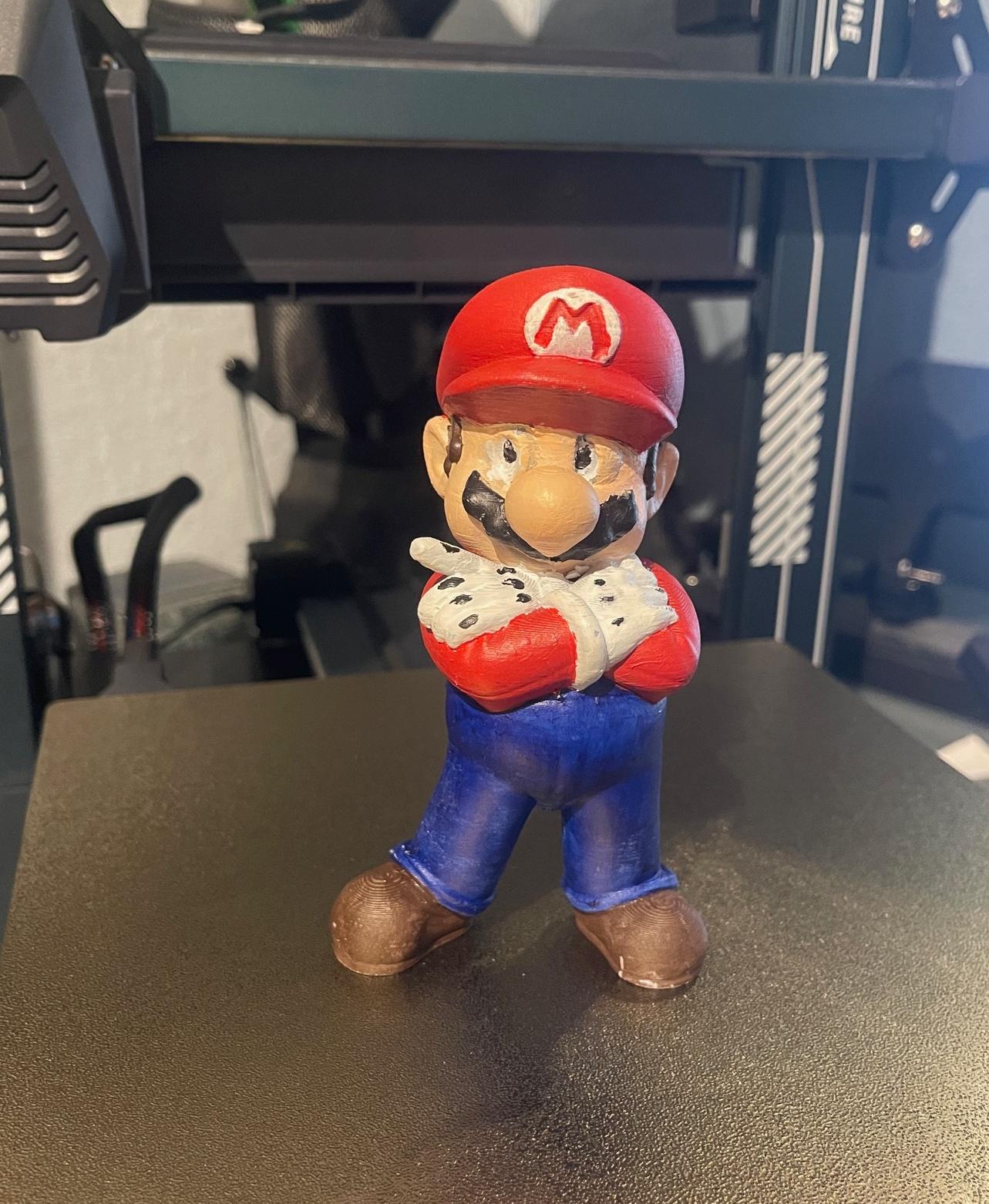 Mario  - printed well at a 0.28  - 3d model