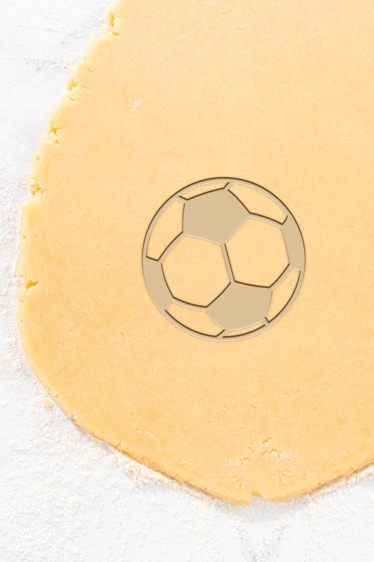 Soccer Ball Cookie Cutter, Biscuit Cutter 3d model