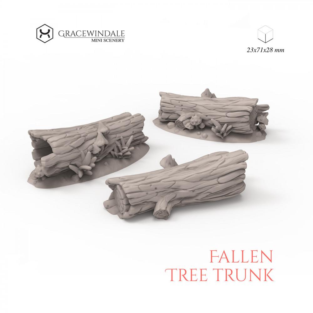 Fallen Tree Trunk 3d model