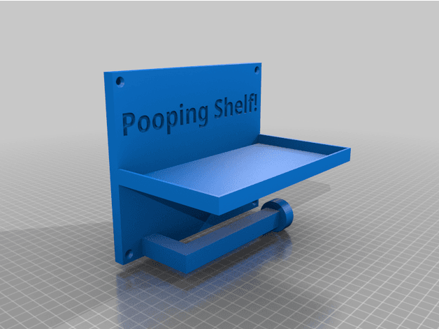 Pooping Shelf 3d model