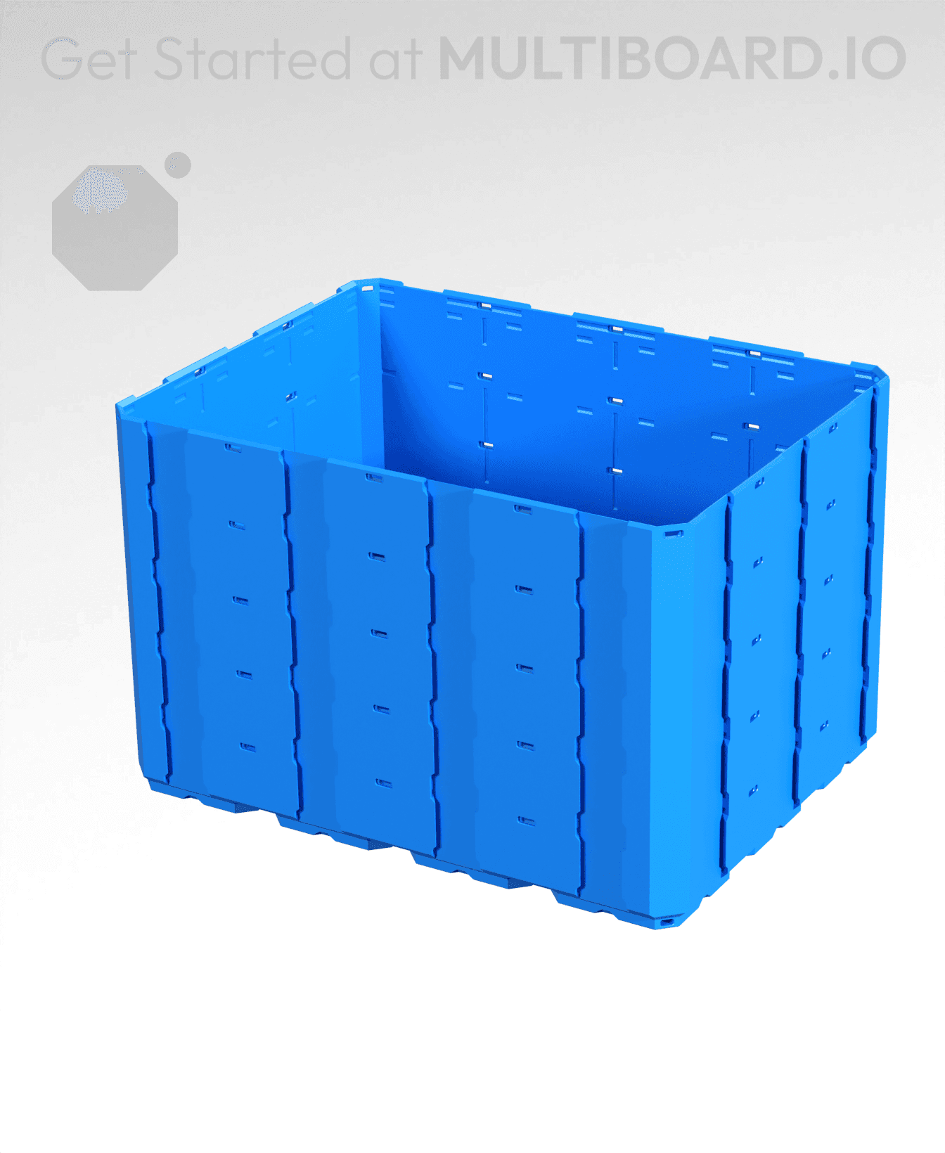 4x3x2.5 - Full Multipoint Rail - Multibin Shell 3d model