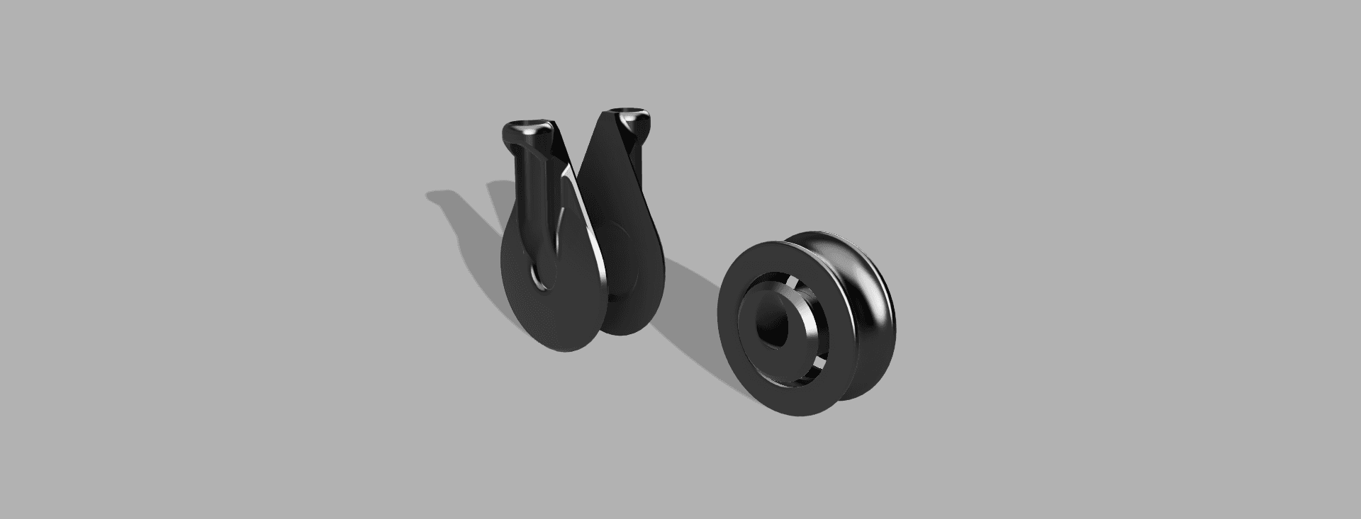 Soft shackle ball bearing pulley - 2023 UPDATE 3d model