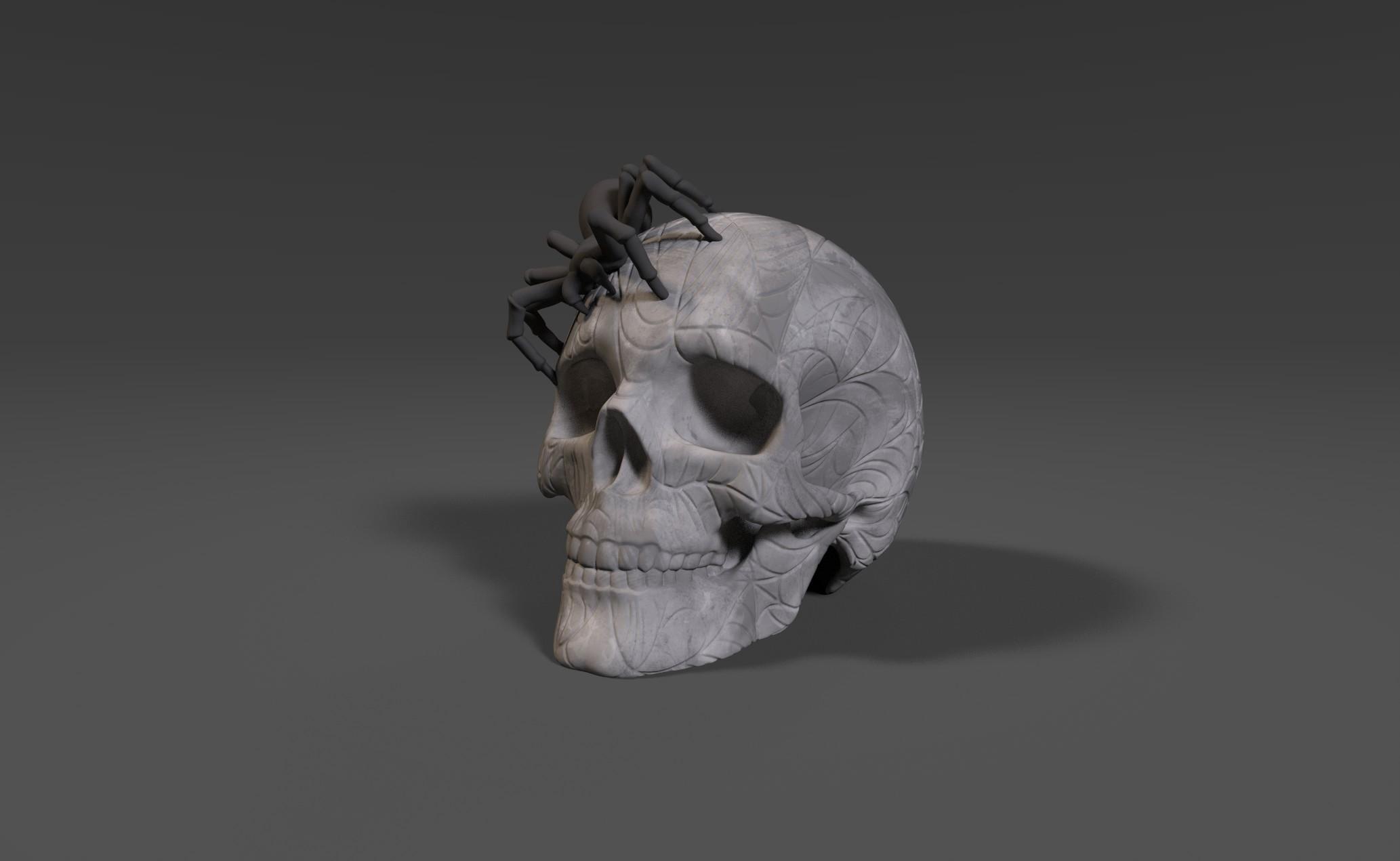 Spider Skull 3d model