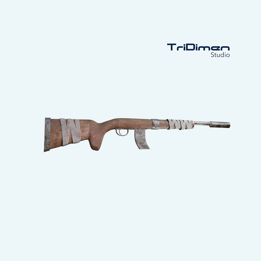 FO4 Hunting Rifle -  Fallout Weapon 3d model
