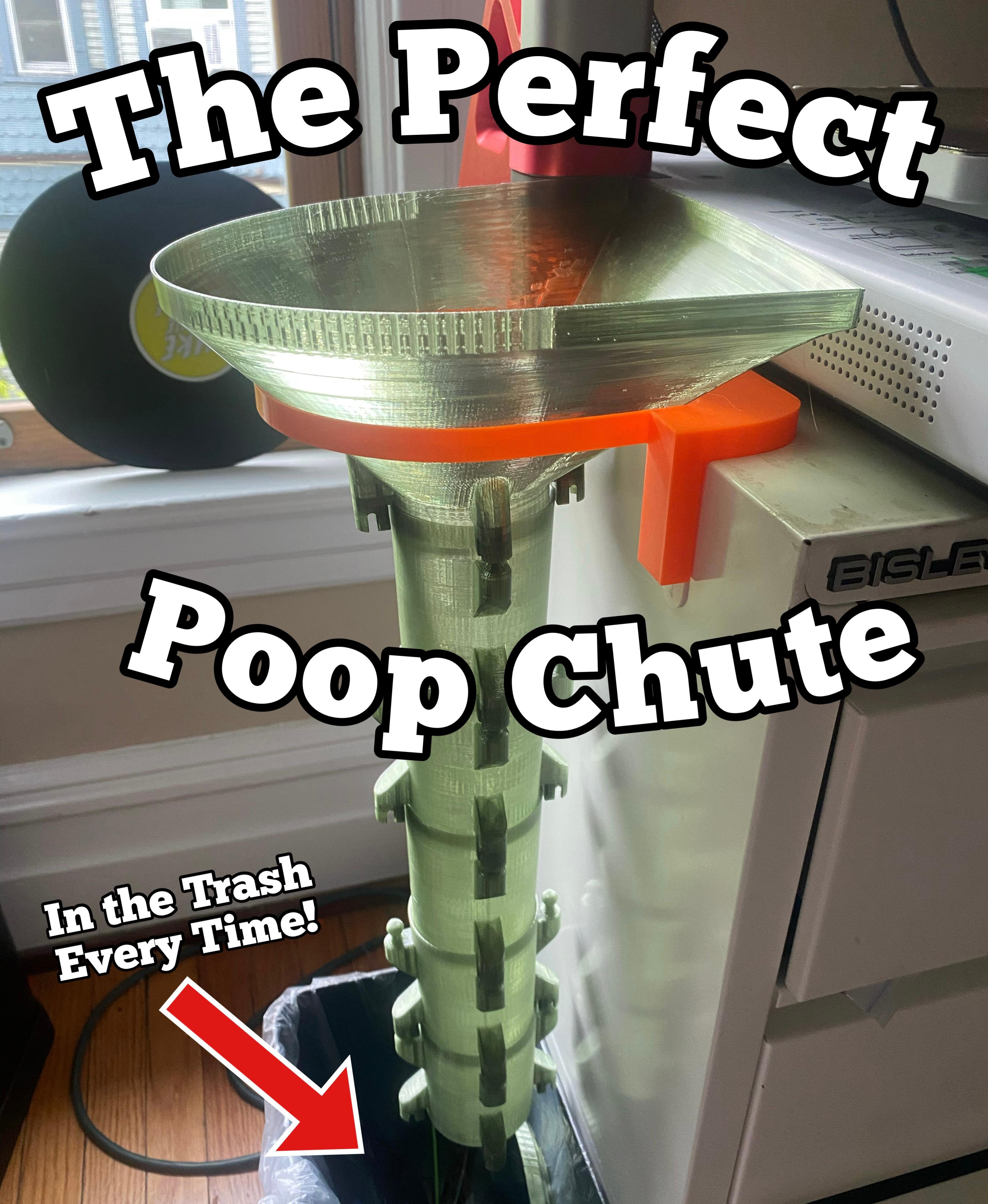 The Perfect Poop Chute for Bambu A1 Printers 3d model