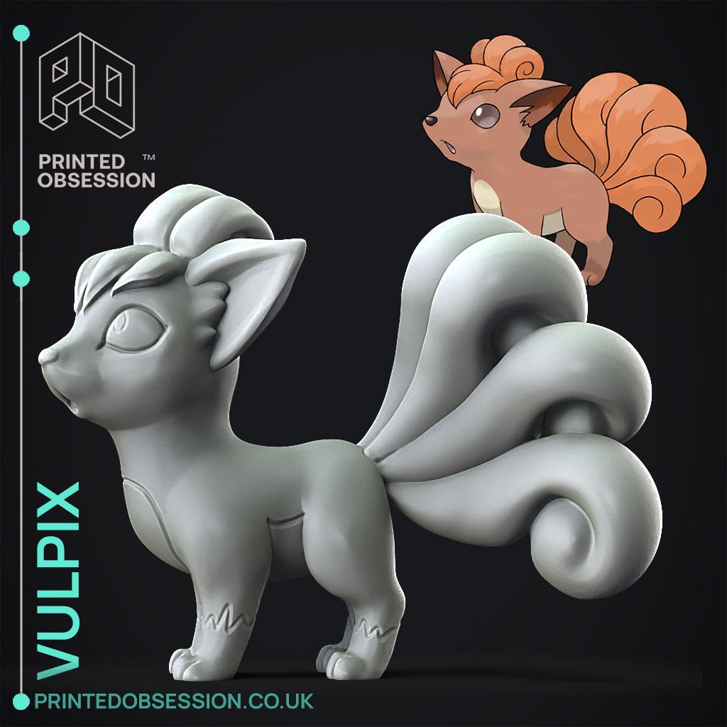 Vulpix Pokemon Fan Art 3d Model By Printedobsession On Thangs