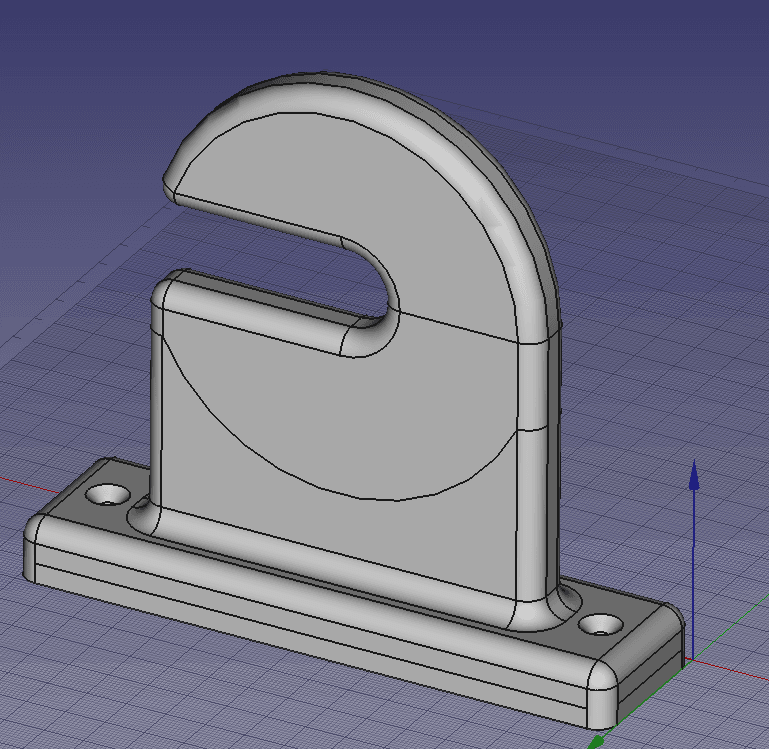 Skateboard / longboard wall mount 3d model