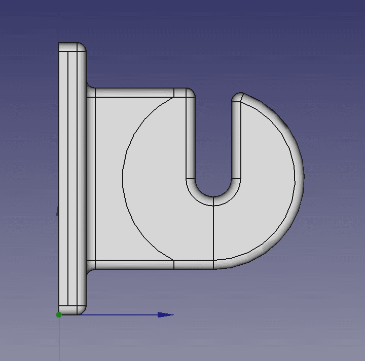 Skateboard / longboard wall mount 3d model