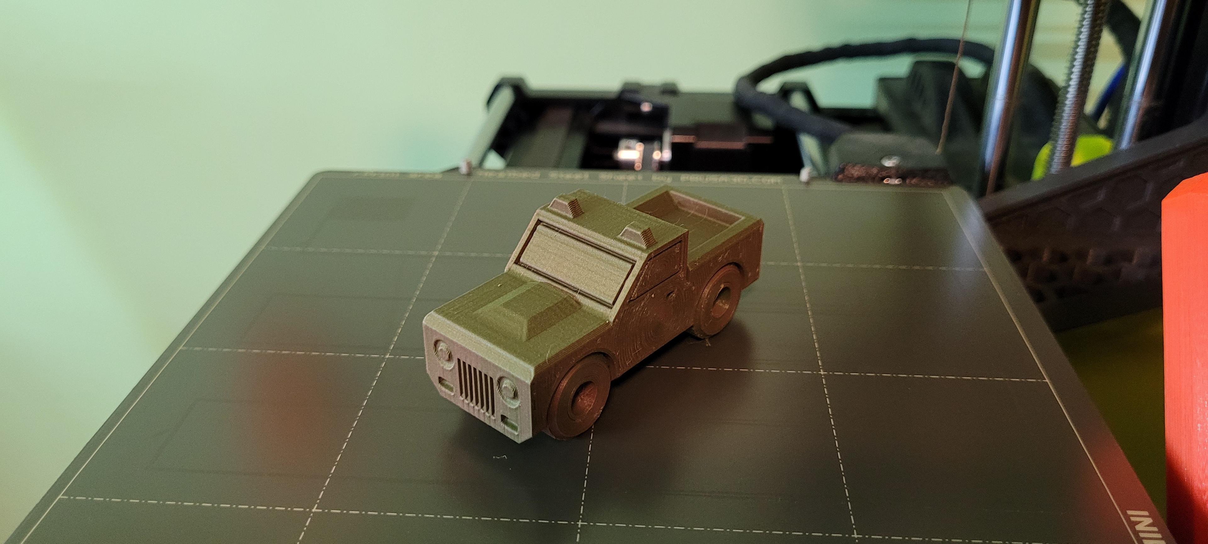 toy truck print in place 3d model