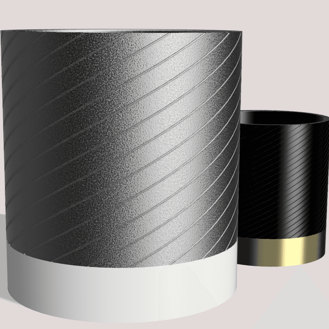 Round Coil Planter / Vase 3d model