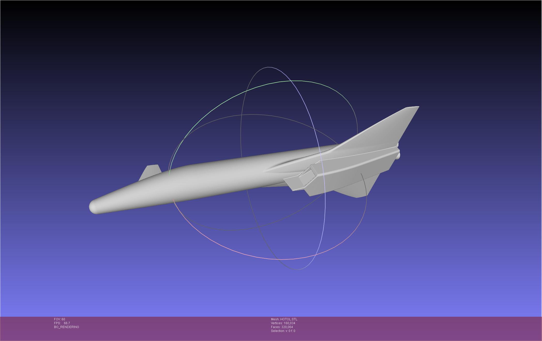 HOTOL Spaceplane Historical Concept 3d model