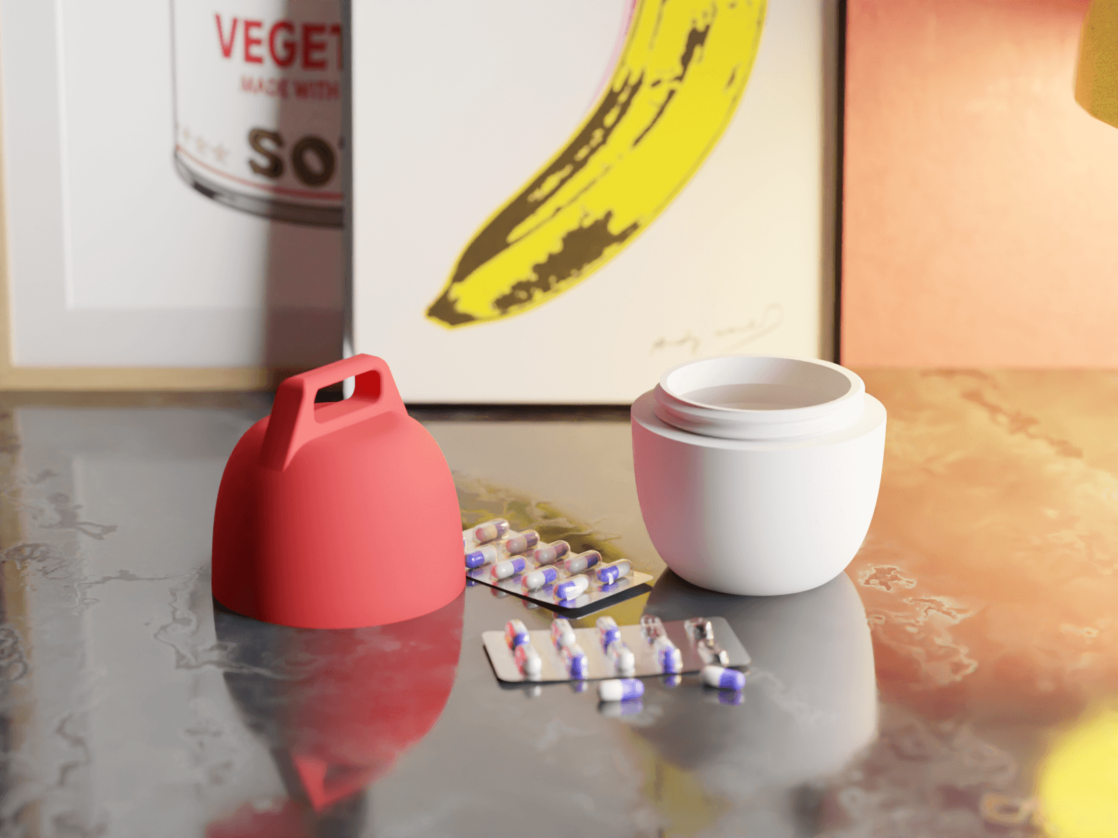 Pill Pouch: Compact and Convenient Pill Storage Solution 3d model