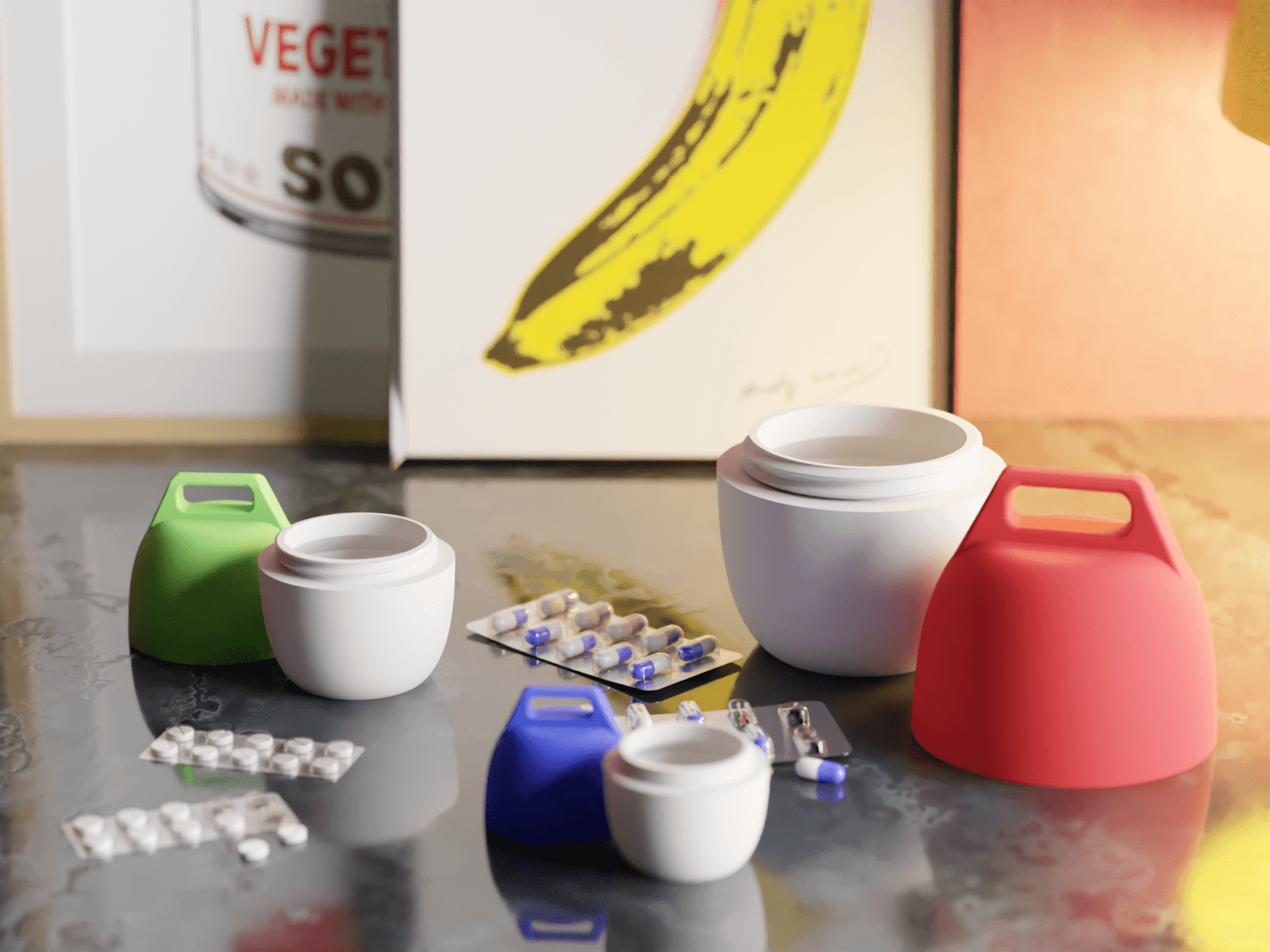 Pill Pouch: Compact and Convenient Pill Storage Solution 3d model