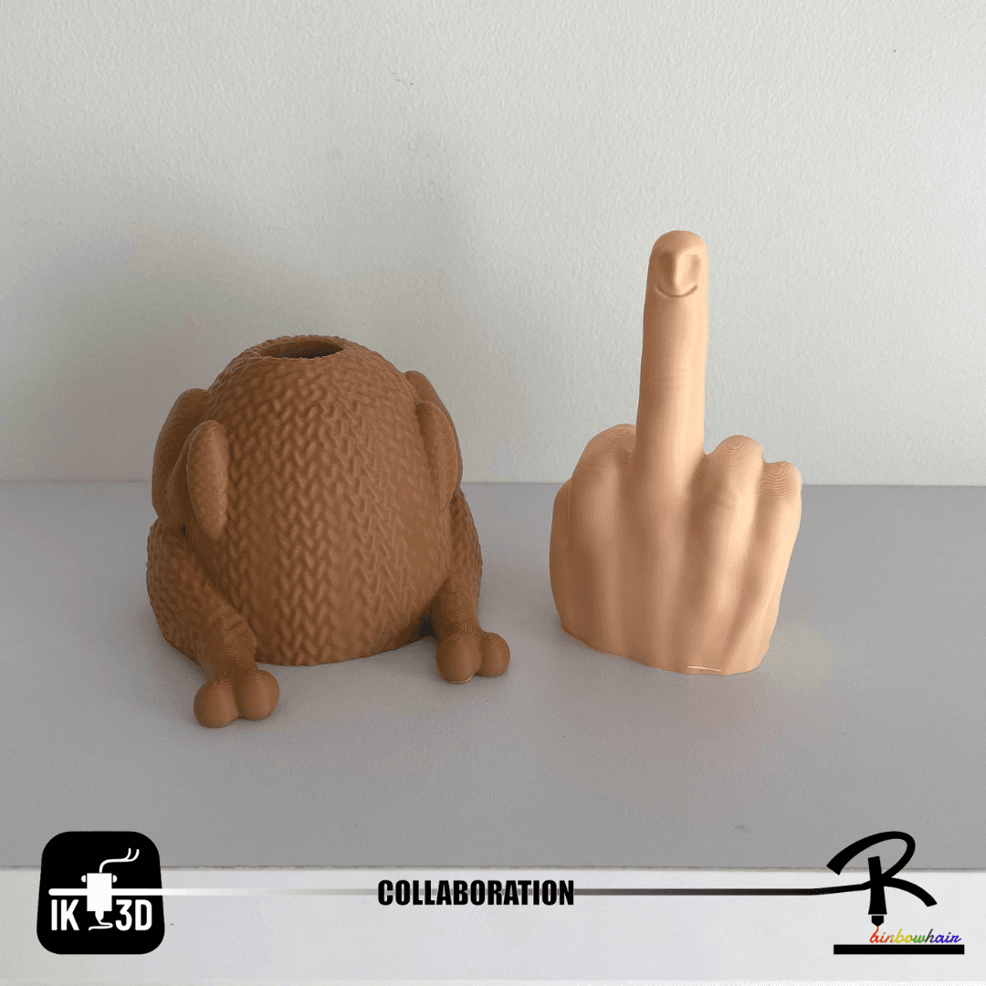 Mr Nice Turkey / Hidden Middle Finger / No Supports 3d model