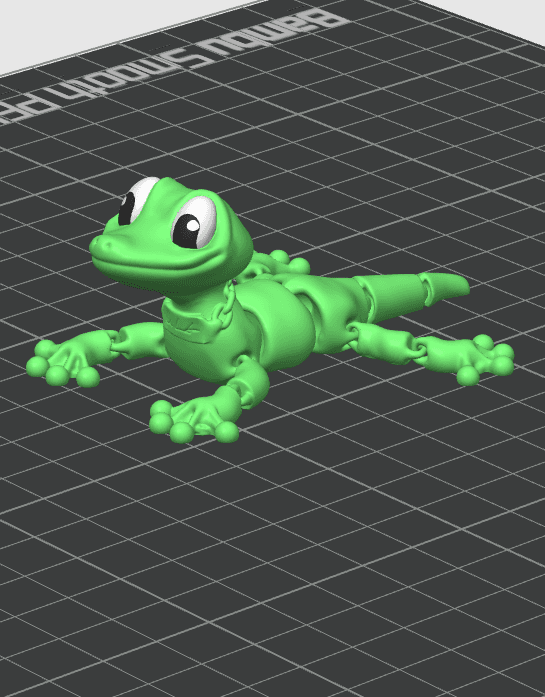 Flexi Gecko (No Supports) 3d model