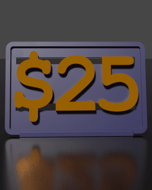 Price Tag - Customizable 3d model