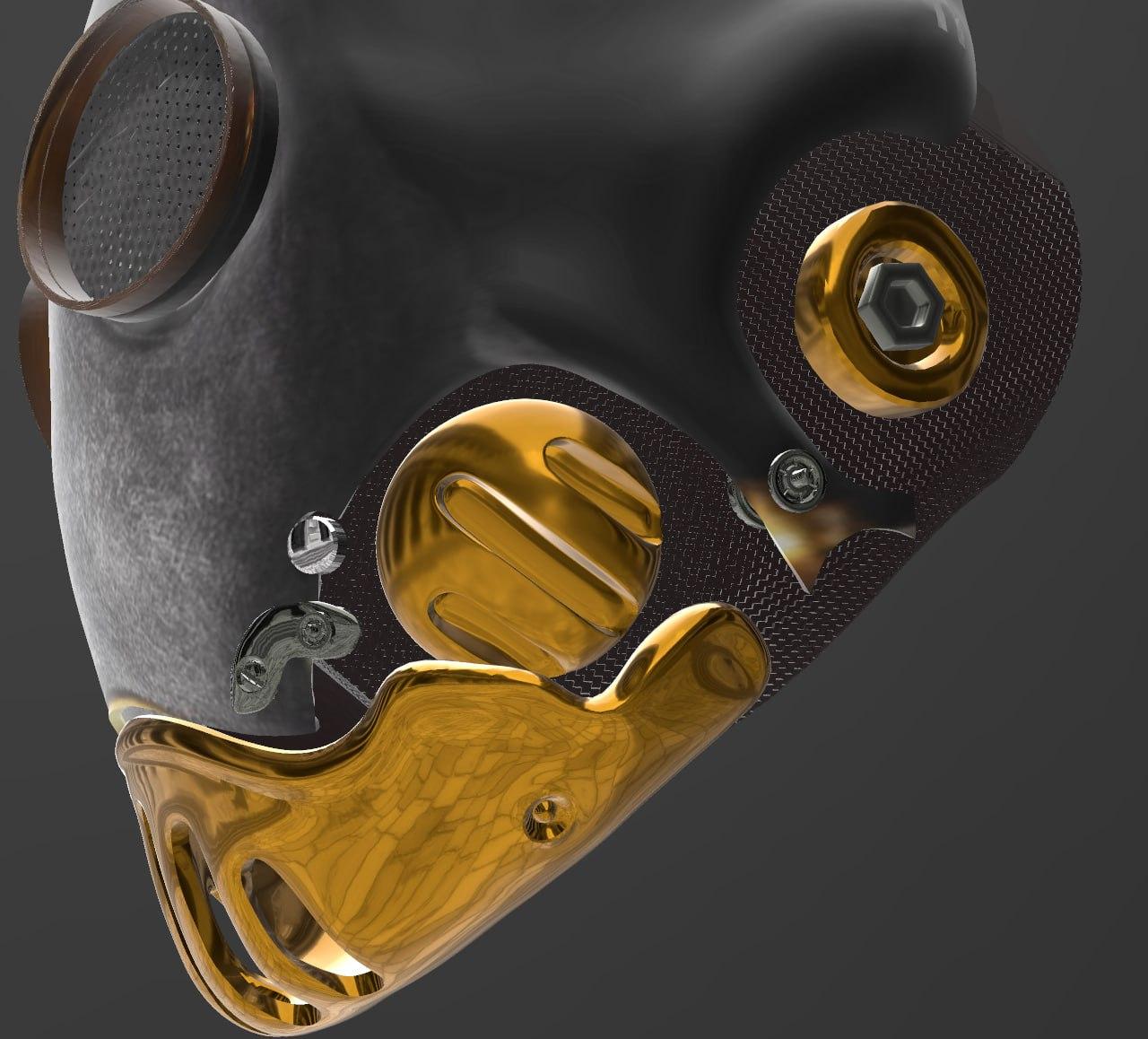 Hellboy - Karl Ruprecht Kroenen - Helmet by Mr.E 3d model