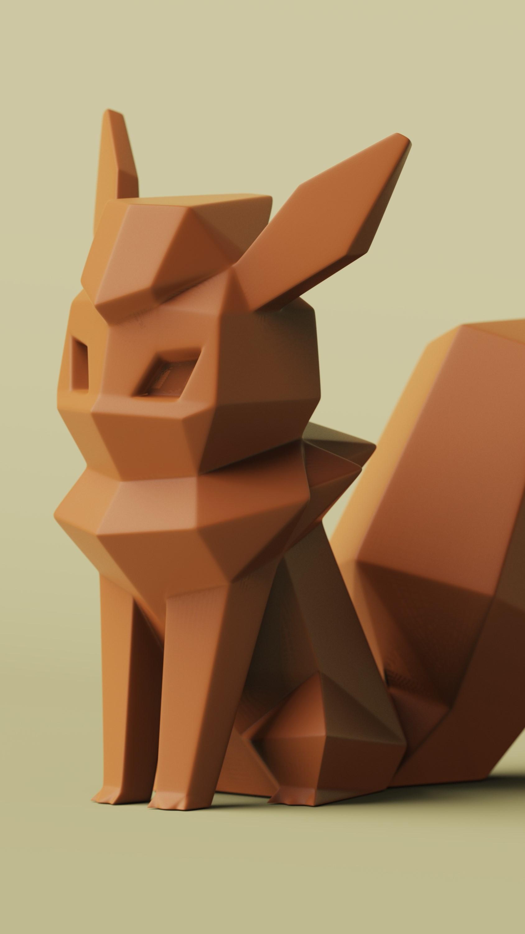Low-poly Flareon 3d model