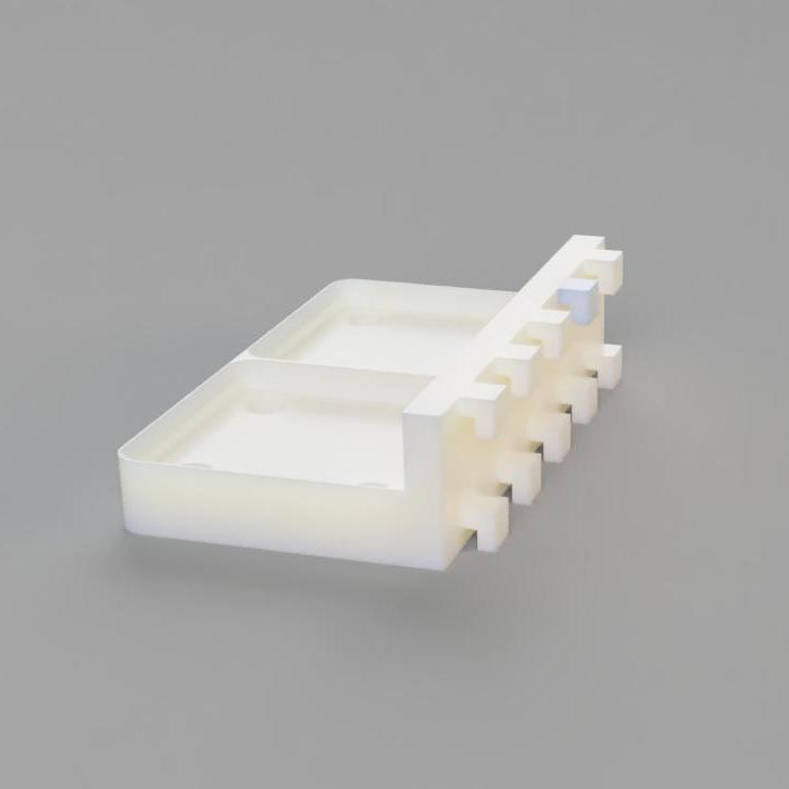 Parametric Gridfinity baseplate for Bambu Lab P1P pegboard #ThangsBambuContest 3d model