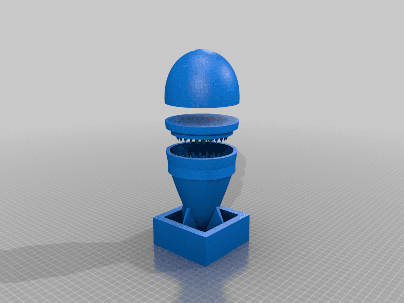 little boy grinder (atomic bomb styled) -easy print version 3d model