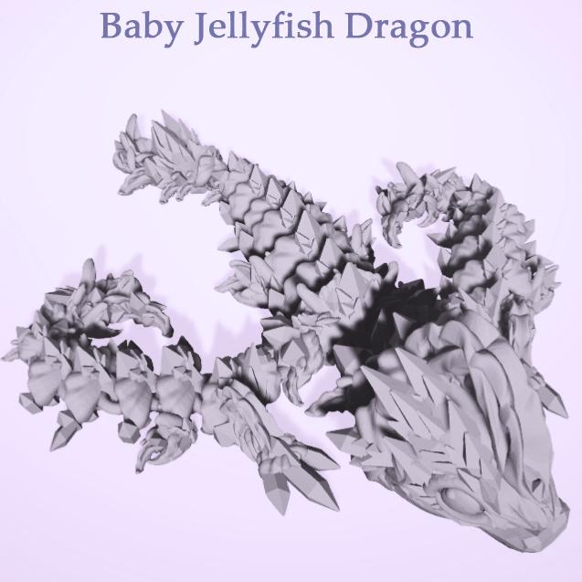 Baby Jellyfish Dragon 3d model