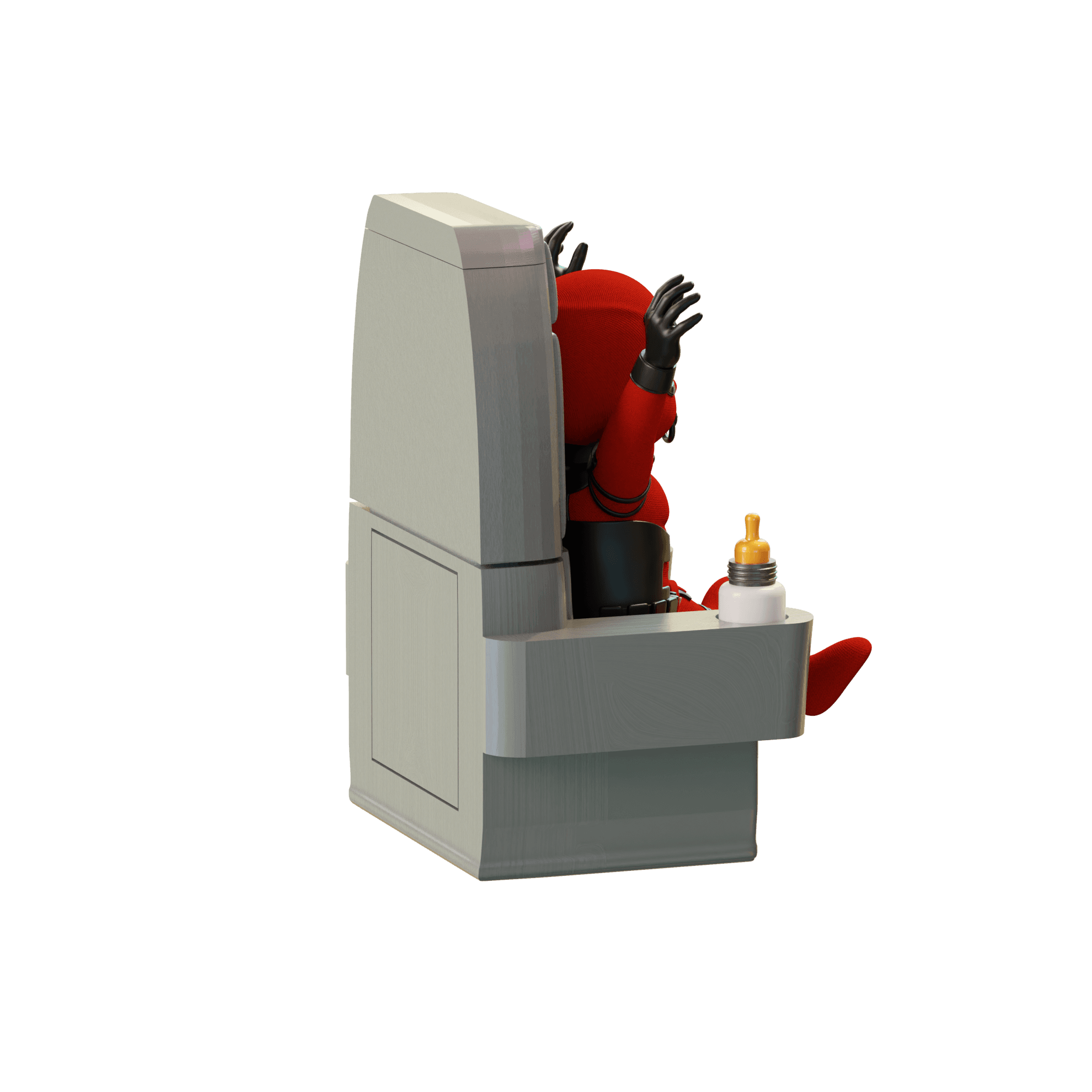 Baby Deadpool Popcorn Bucket 3d model