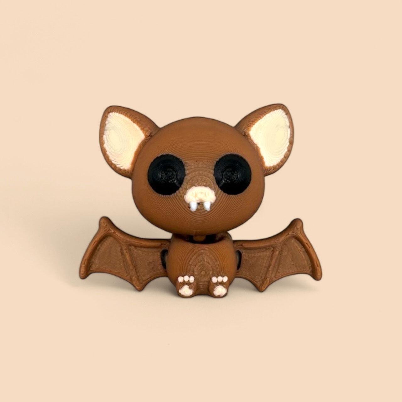 Mini Bat Articulating Flexi Keychain 3d model