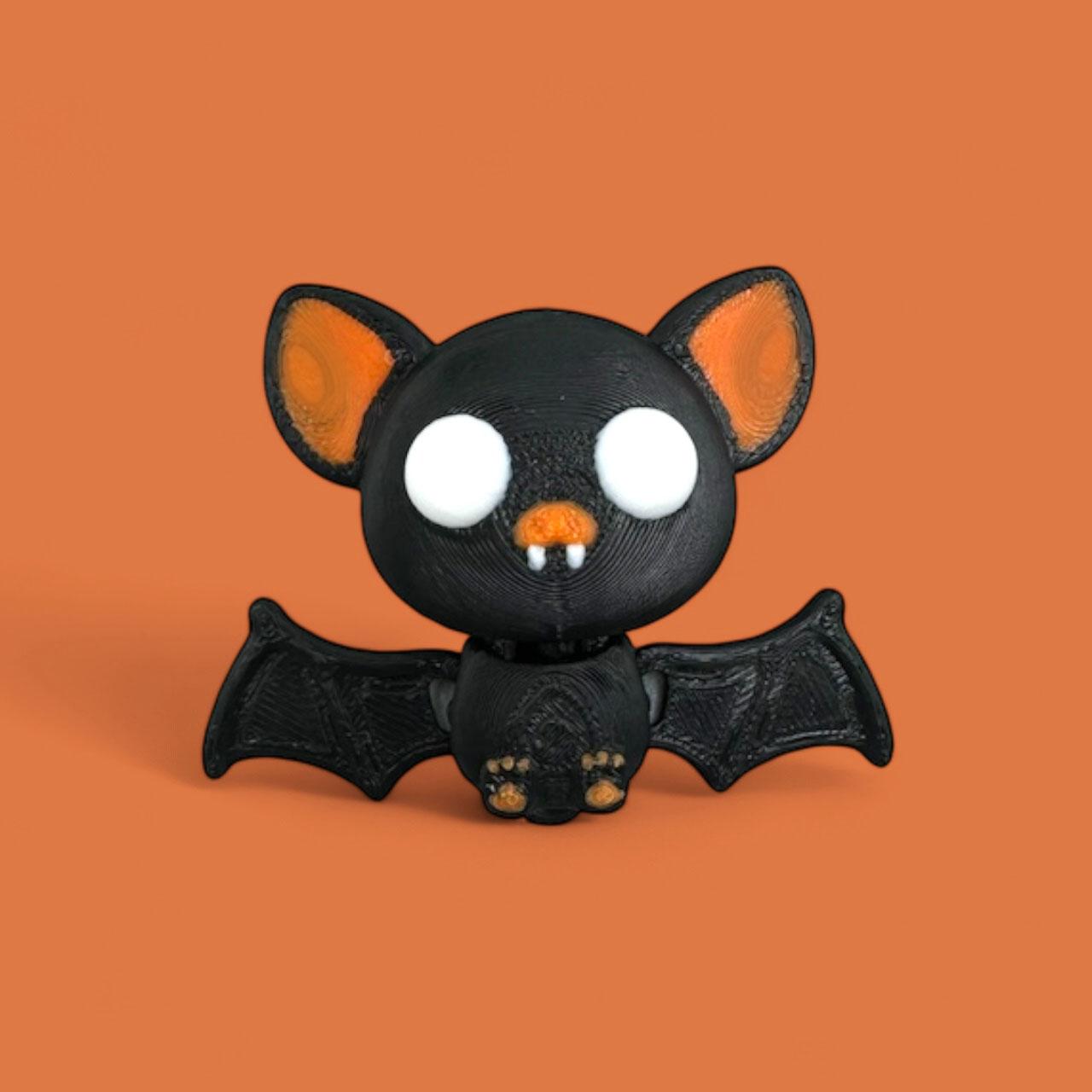 Mini Bat Articulating Flexi Keychain 3d model