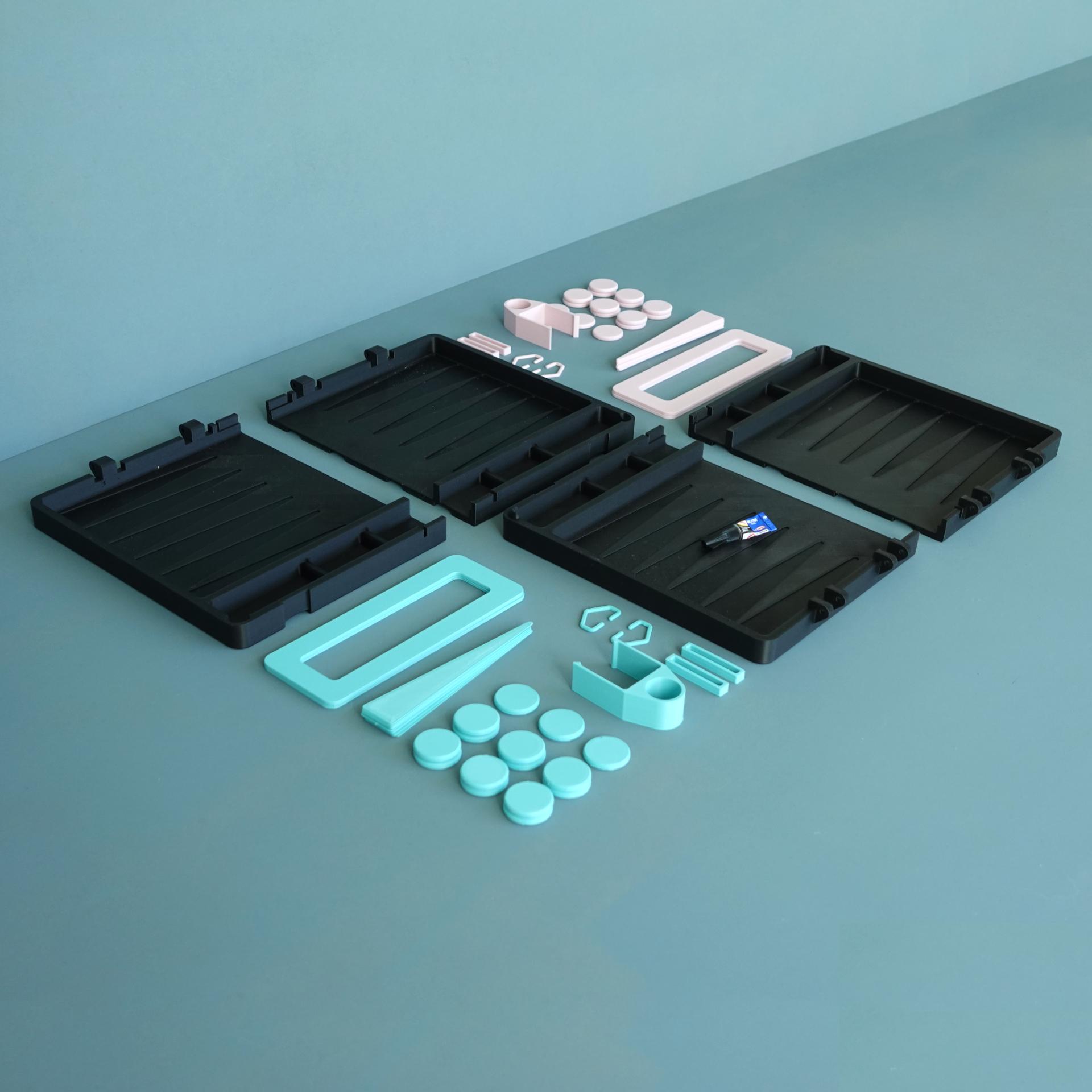 Backgammon set 3d model