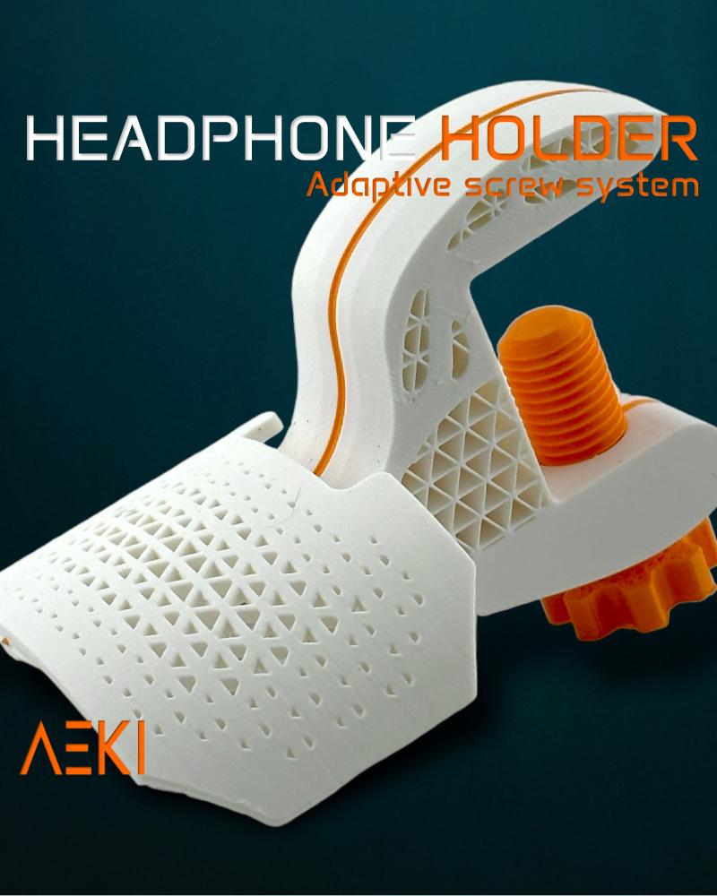 Headphone holder desk mount 3d model