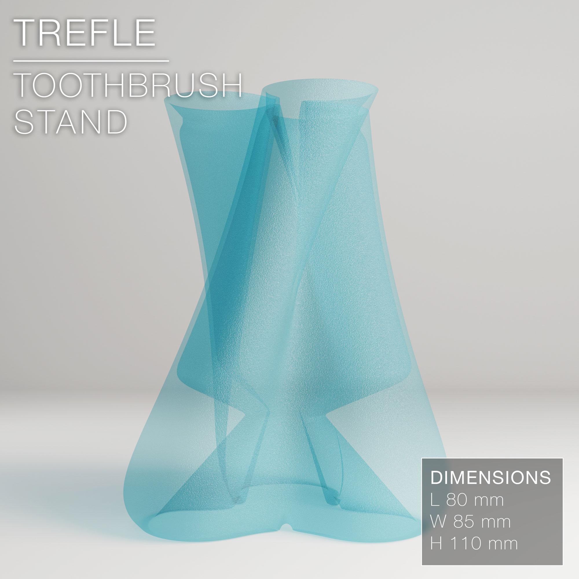 TREFLE | Toothbrush stand by CharlesRegaud 3d model
