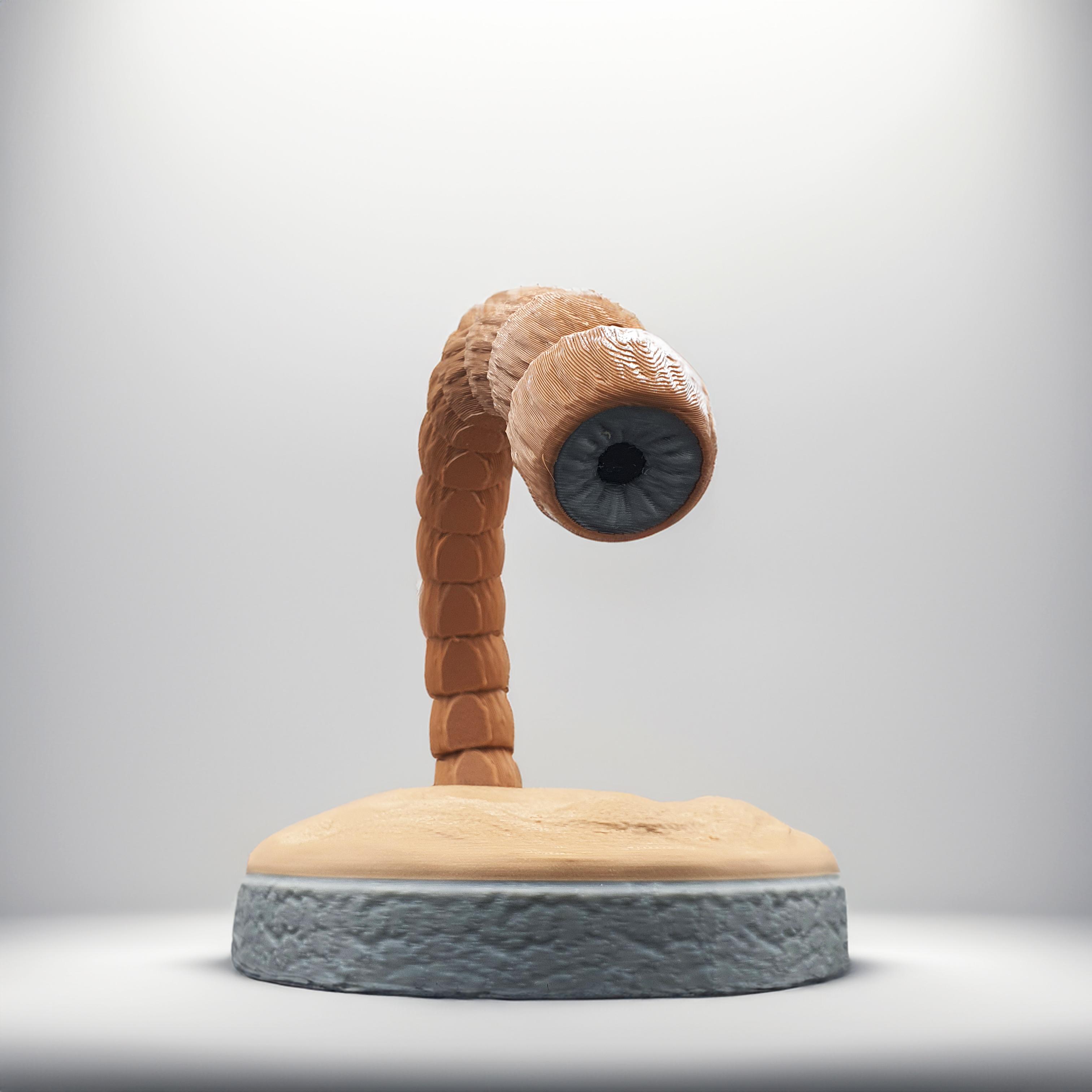 DUNE ARTICULATE SANDWORM FLEXI WITH BASE 3d model