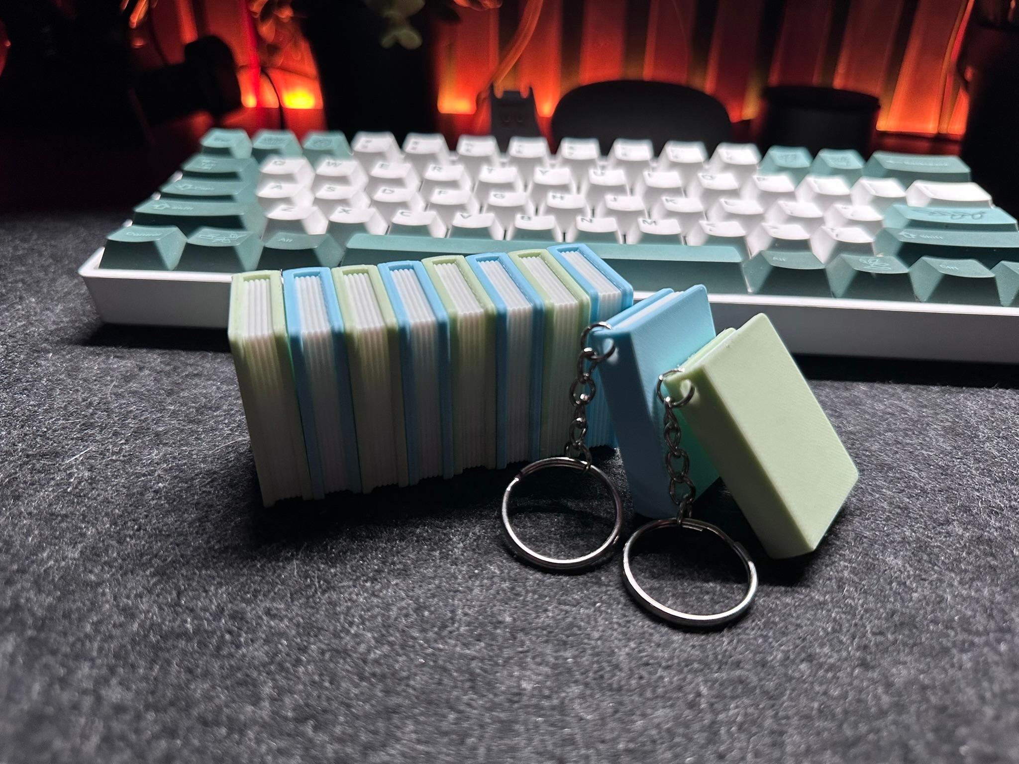 Keychain Miniature Book 3d model