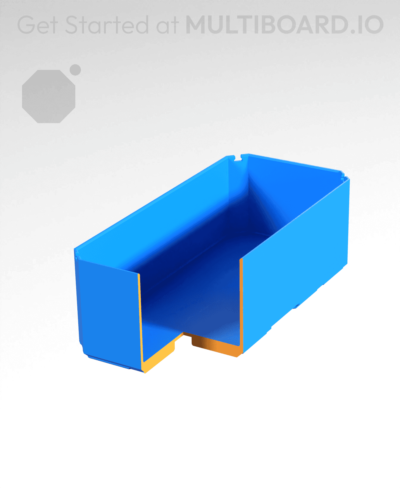 1x2x0.75 - Bin - Multibin Insert 3d model