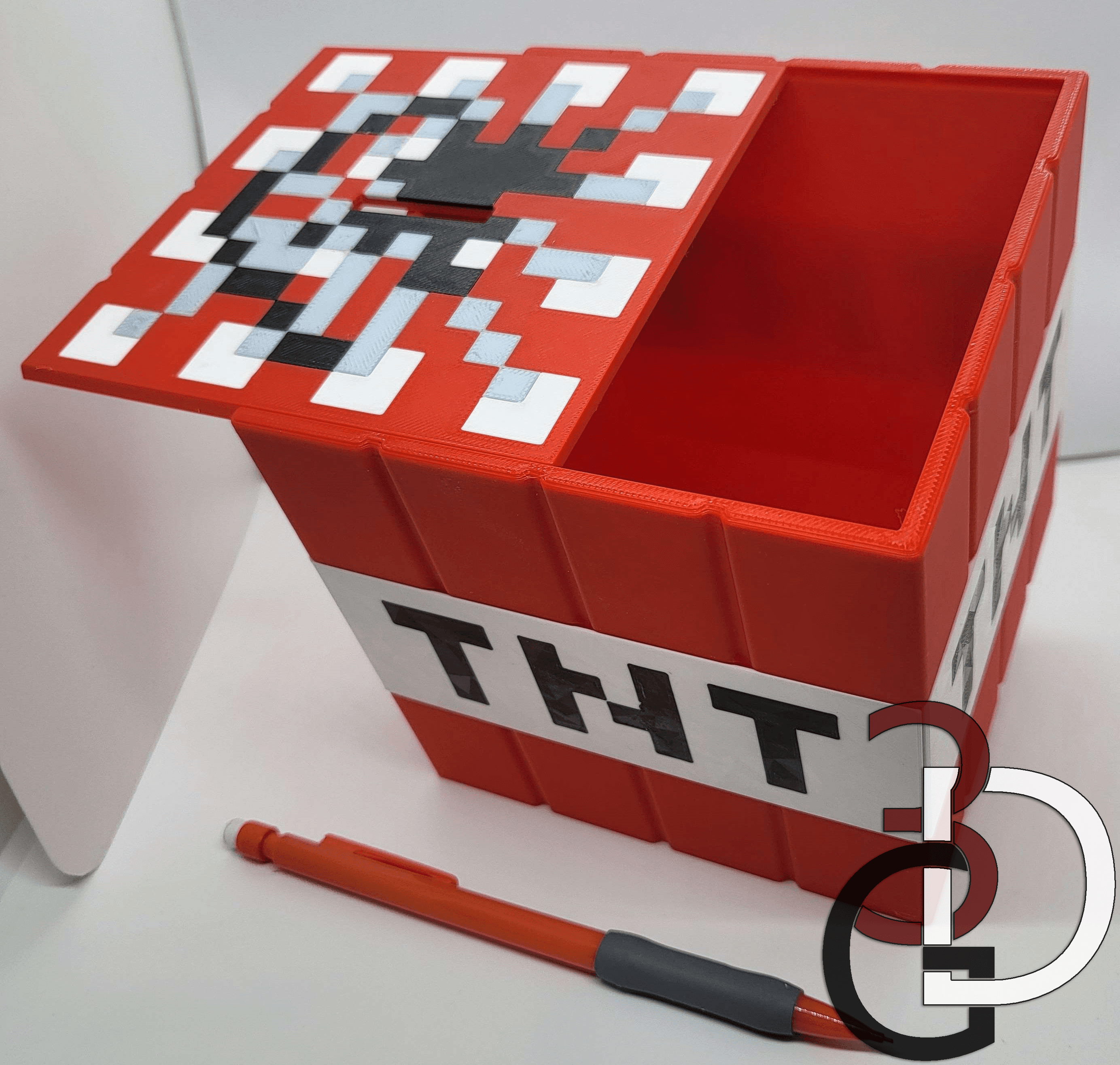 Minecraft TNT Piggy Bank 3d model