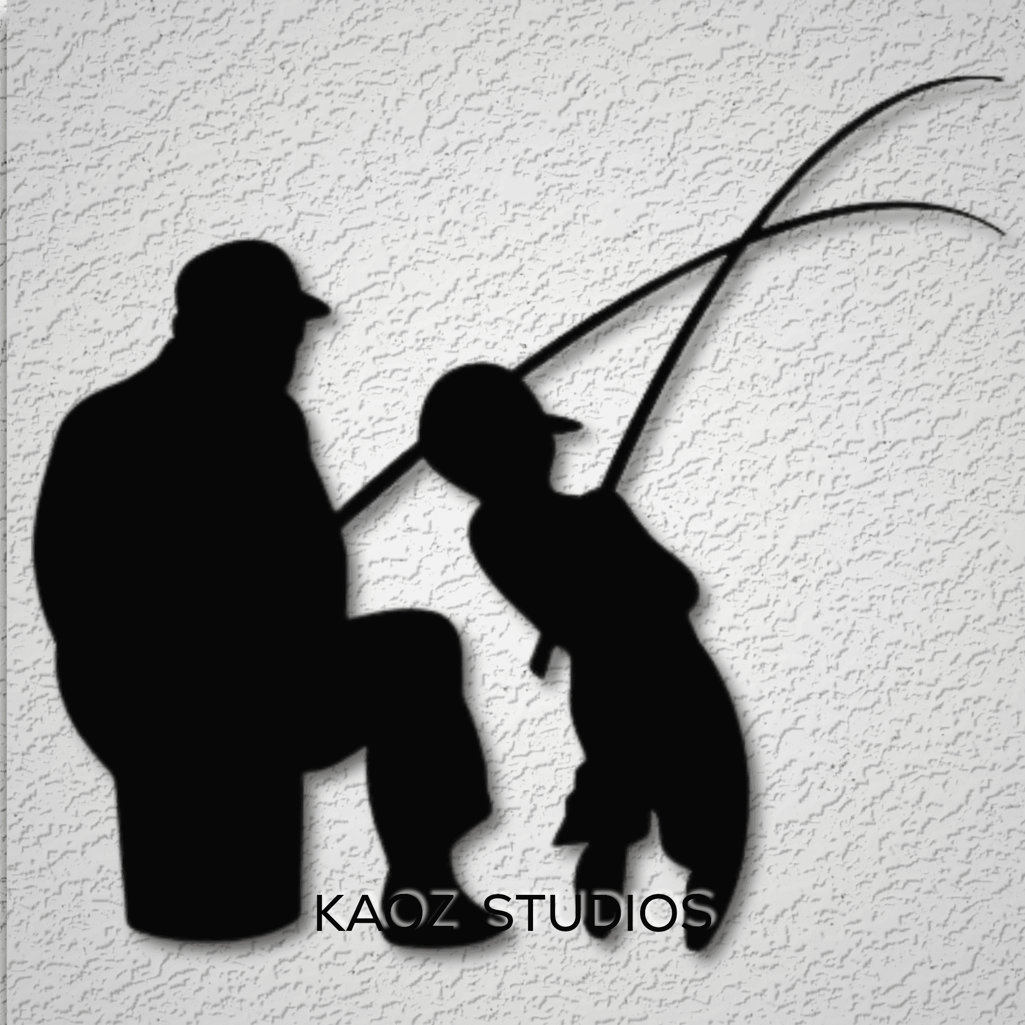 fahter son fishing wall art fathers day wall decor 3d model